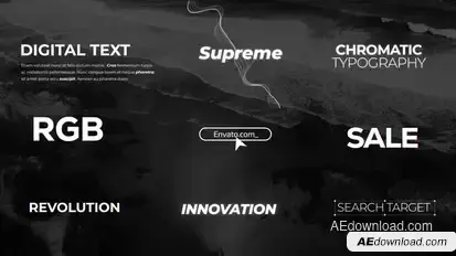 RGB Typography | Text Titles Titles template preview