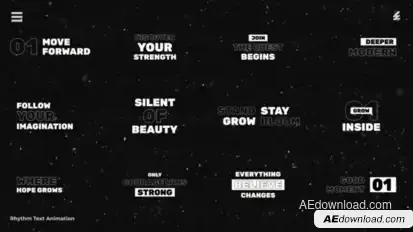 Rhythm Text Animation /Ae Titles template preview