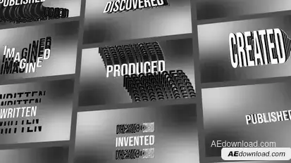 Rhythmic Kinetic Typography Titles Titles template preview
