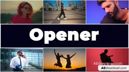 Rhythmic Multiscreen Opener Openers template preview