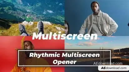 Rhythmic Multiscreen Opener Openers template preview
