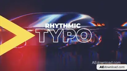 Rhythmic Slide // Typo Promo Openers template preview