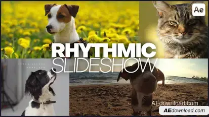 Rhythmic Slideshow Openers template preview