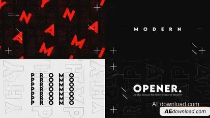 Rhythmic Typo Intro Openers template preview