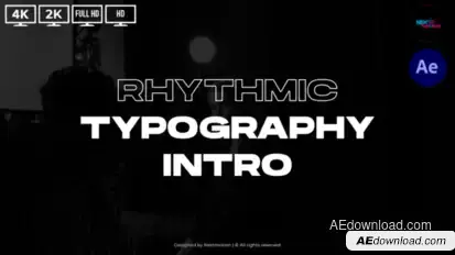 Rhythmic Typography Intro Product Promo template preview