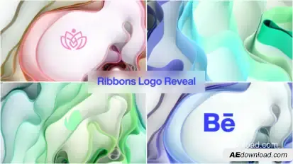 Ribbons Logo Reveal Logo Stings template preview