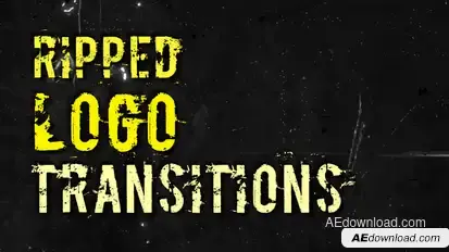 Ripped Logo Transitions Elements template preview