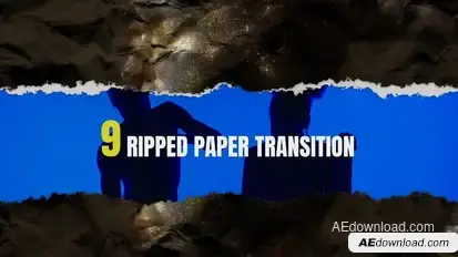 Ripped Paper Transitions broadcast-packages template preview
