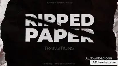 Ripped Paper Transitions Elements template preview