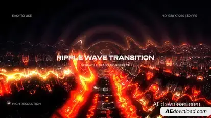 Ripple Wave Transition Elements template preview
