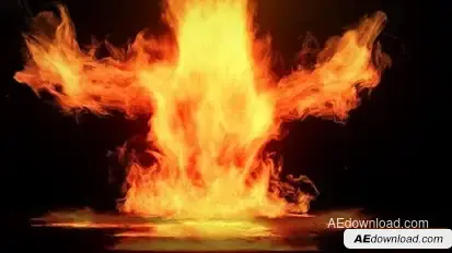 Rising Fire Logo Reveal Openers template preview