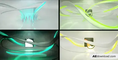Rising From the Floor Neon Logo Logo Stings template preview