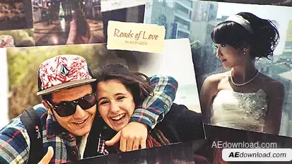 Roads of Love - Romantic Slideshow Video Displays template preview