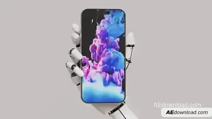 Robot Hand Phone Mockup Product Promo template preview