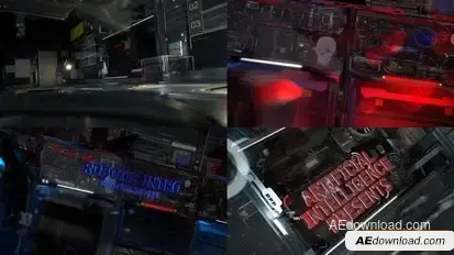 Robotic Intro Openers template preview