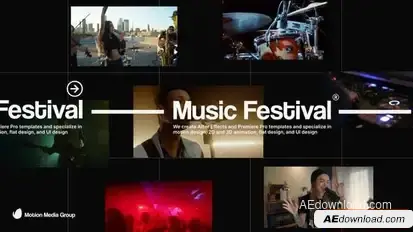 Rock Festival Promo Openers template preview