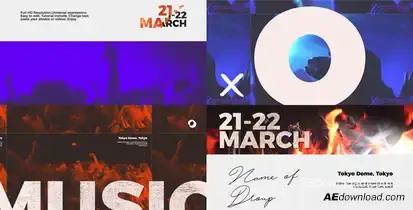 Rock Music Promo 1 Openers template preview