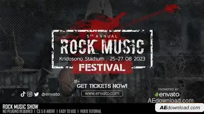 Rock Music Show Openers template preview