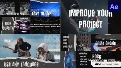 Rock Promo for After Effects Openers template preview