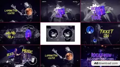 Rock Show / live Concert Openers template preview