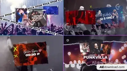 Rock Show / Music Concert Openers template preview