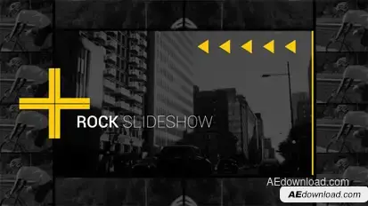 Rock Slideshow Video Displays template preview