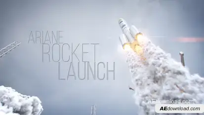 Rocket Launch Elements template preview