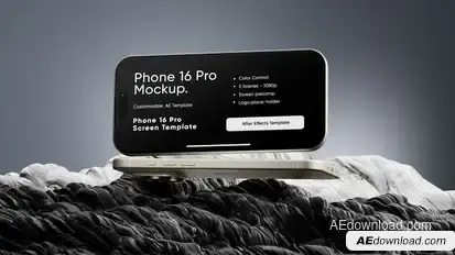Rocky Phone 16 Pro Screen Mockup Template Product Promo template preview