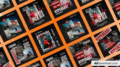 Rogue Hypebeast Instagram Posts Product Promo template preview