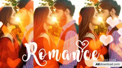Valentine Romantic Slideshow Openers template preview
