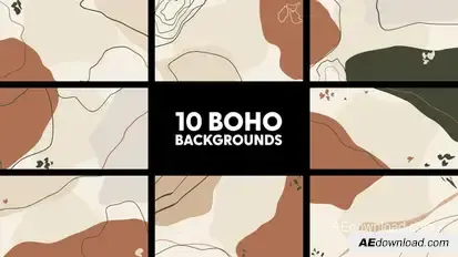 Boho Backgrounds Elements template preview