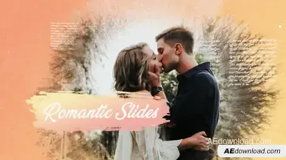 Romantic Ink Slideshow Openers template preview