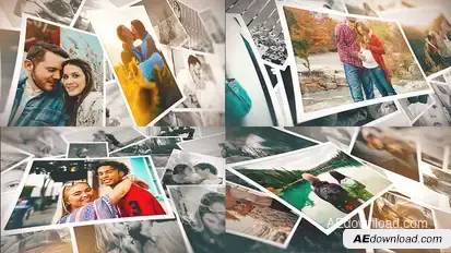 Romantic Memories Slideshow Openers template preview