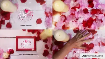 Romantic Petals Reveals Logo Stings template preview