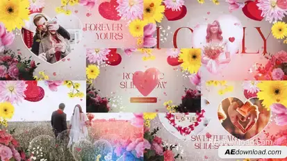 Romantic Slideshow Video Displays template preview