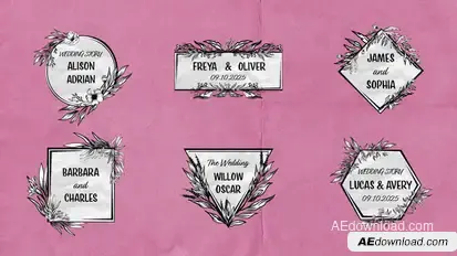 Romantic Titles Titles template preview