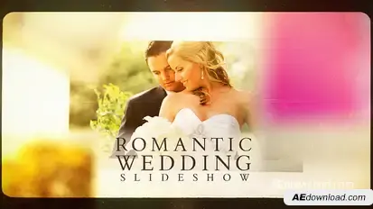 Romantic Wedding Slideshow Video Displays template preview