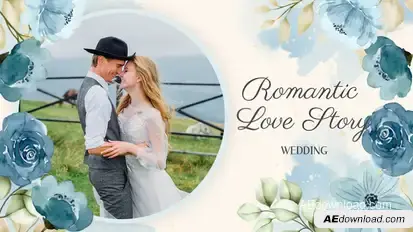 Romantic Wedding Slideshow Video Displays template preview