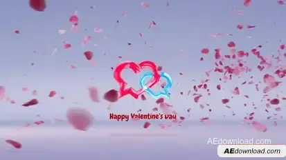 Rose Petals Logo Reveal Logo Stings template preview