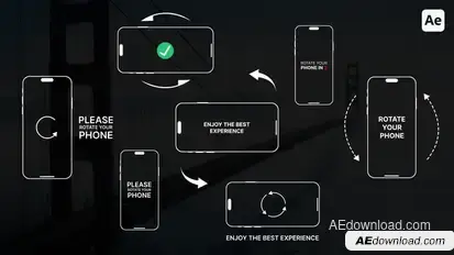 Rotate Your Phone Animations Elements template preview