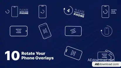 Rotate Your Phone Overlays Elements template preview