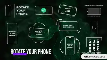 Rotate Your Phone | Rotate phone Video Displays template preview