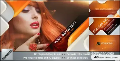 Rounded Slide Video Displays template preview