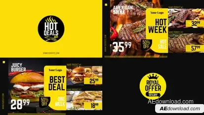 Royal Offer - Food Menu Promo Product Promo template preview