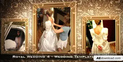 Royal Wedding 4 Video Displays template preview