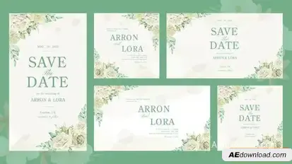 Rubi Wedding Invitation Openers template preview