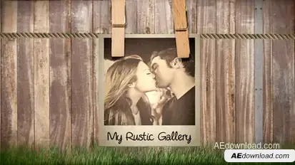 Rustic Gallery Video Displays template preview