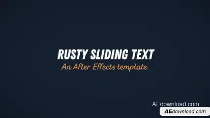 Rusty Sliding Text Titles template preview