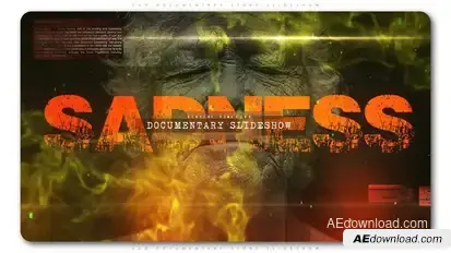 Sad Documentary Story Slideshow Video Displays template preview