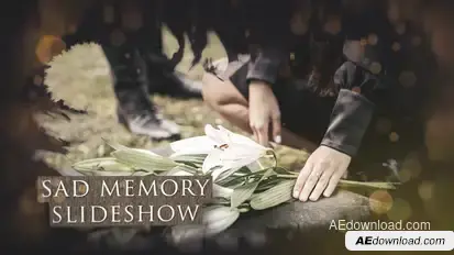 Sad Memory Slideshow Video Displays template preview